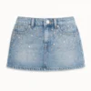 Falda mini jean glam