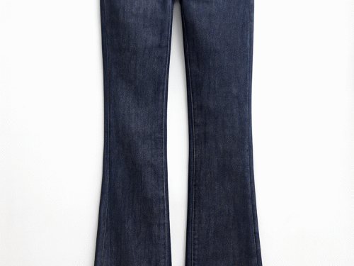 Dark Wash Flared Denim Jeans